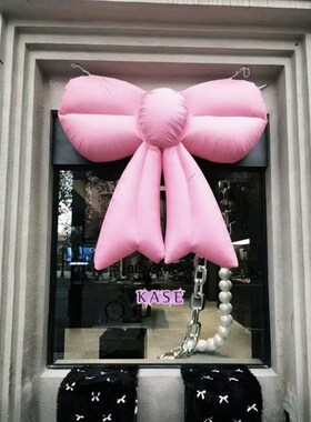 大型蝴蝶结情人节装饰摆件网红打卡商场店铺橱窗布置活动道具挂件