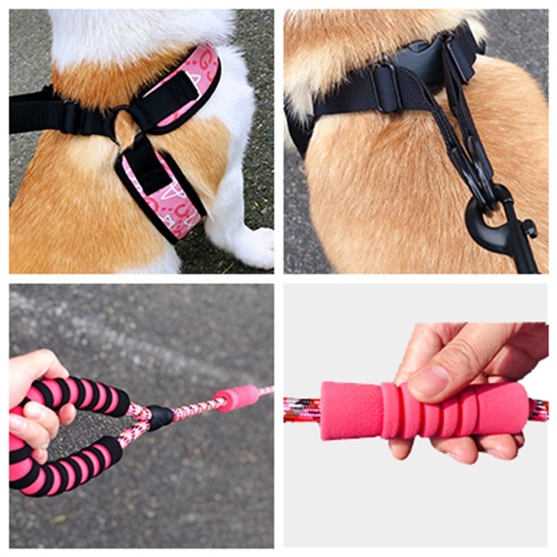 狗狗牵引绳狗链子柯基泰迪柴犬遛狗绳子中型小型犬胸背带狗狗用品