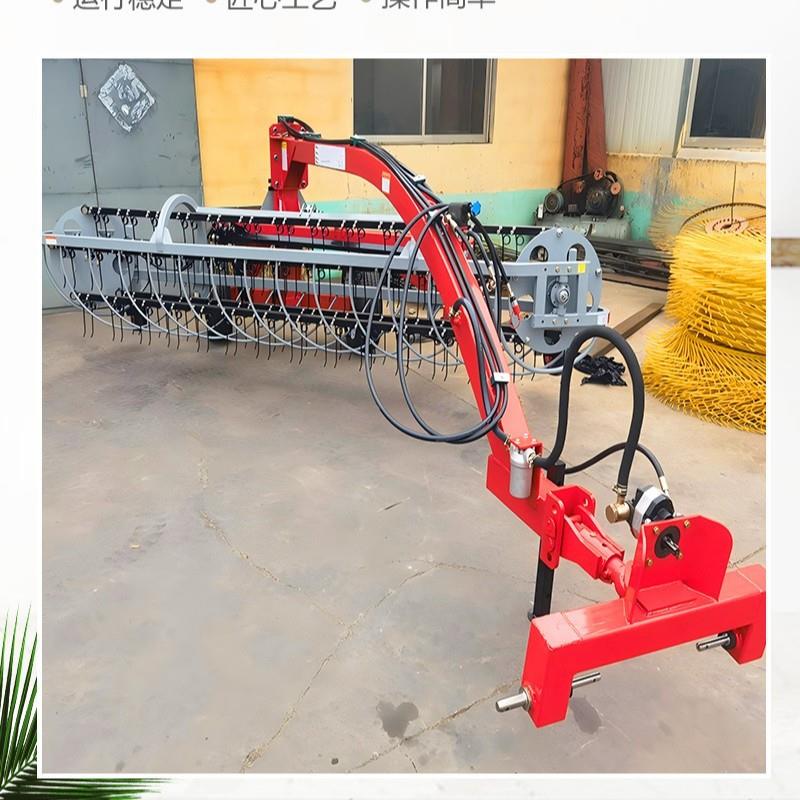 新款滚筒式搂草机牧草稻草小麦秸秆搂草耙子液压牵引搂草机