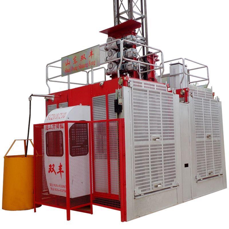 牌建筑工地工程地人货两用单柱单笼2吨SC200/200施工电梯