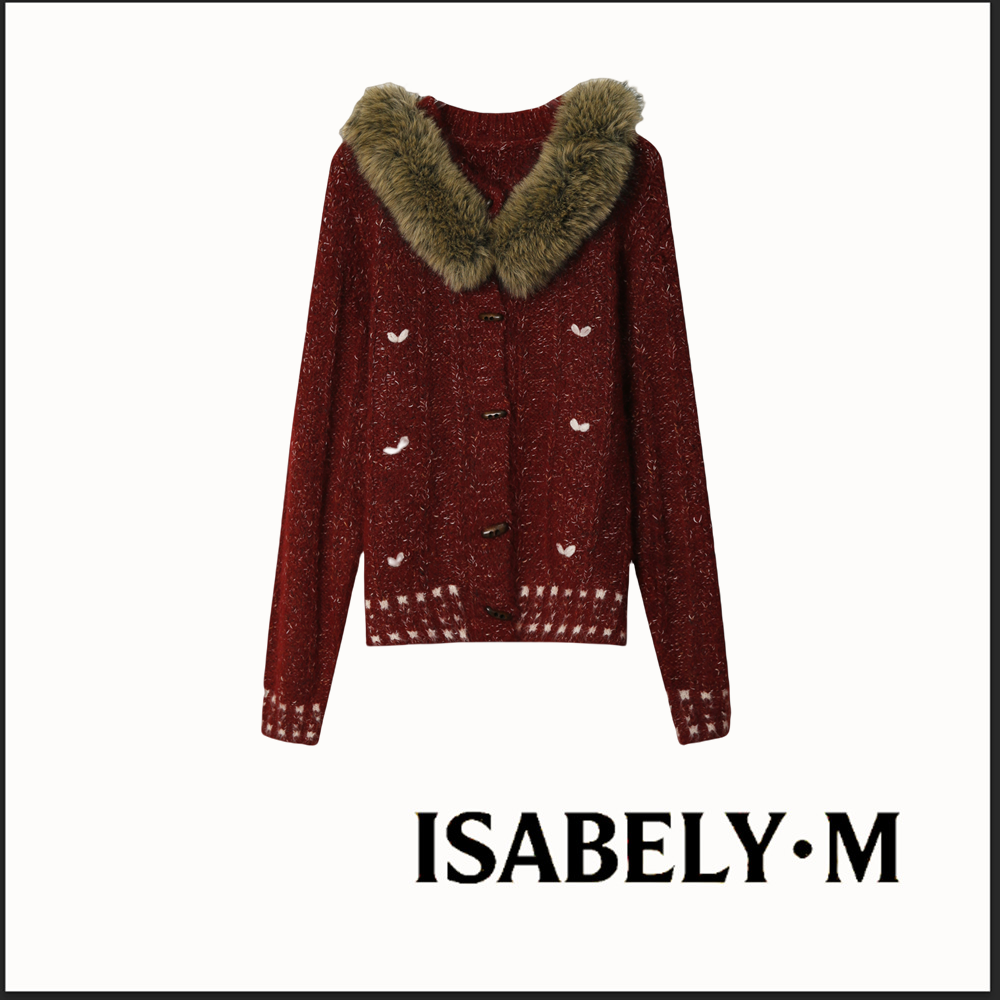 【玉米专享】ISABELY2025新款气质复古红色毛衣女时尚宽松显瘦,女装/女士精品,旗袍,淘宝优惠券,粉丝福利购,淘宝优惠卷