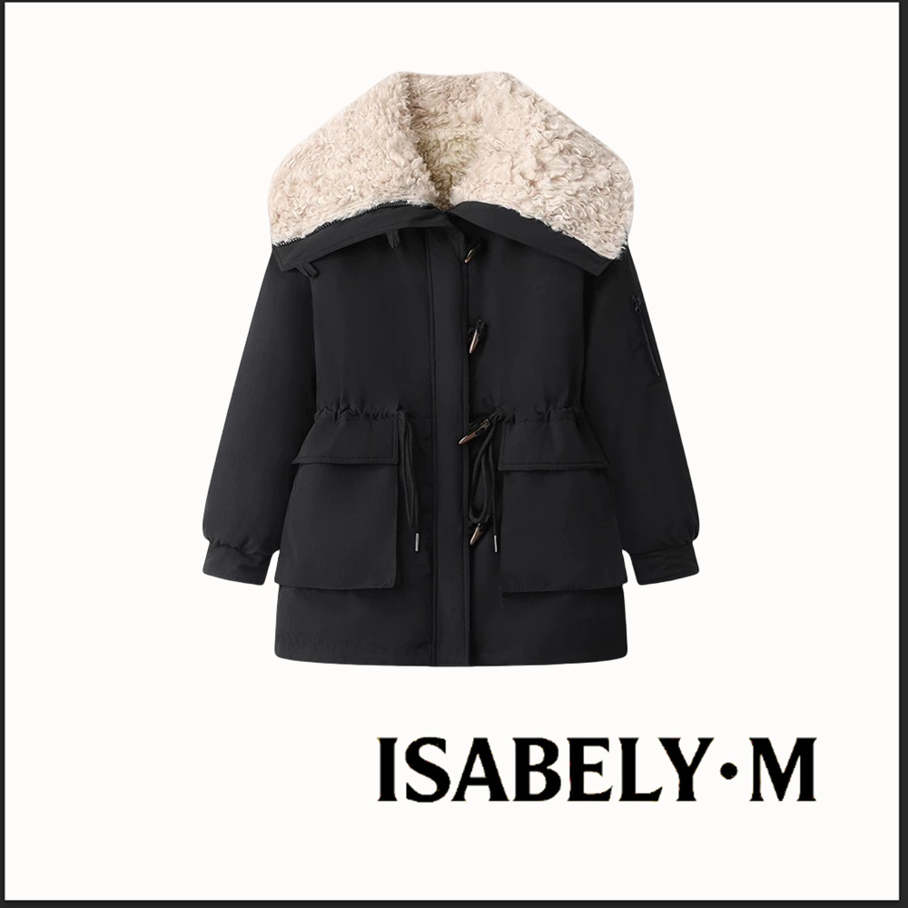 【官邀宠粉节】ISABELY•M 羊羔毛外套女中长款保暖派克服