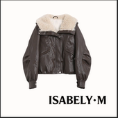 高级感鹅绒翻领皮衣外套 ISABELY•M 十周年 2025新款