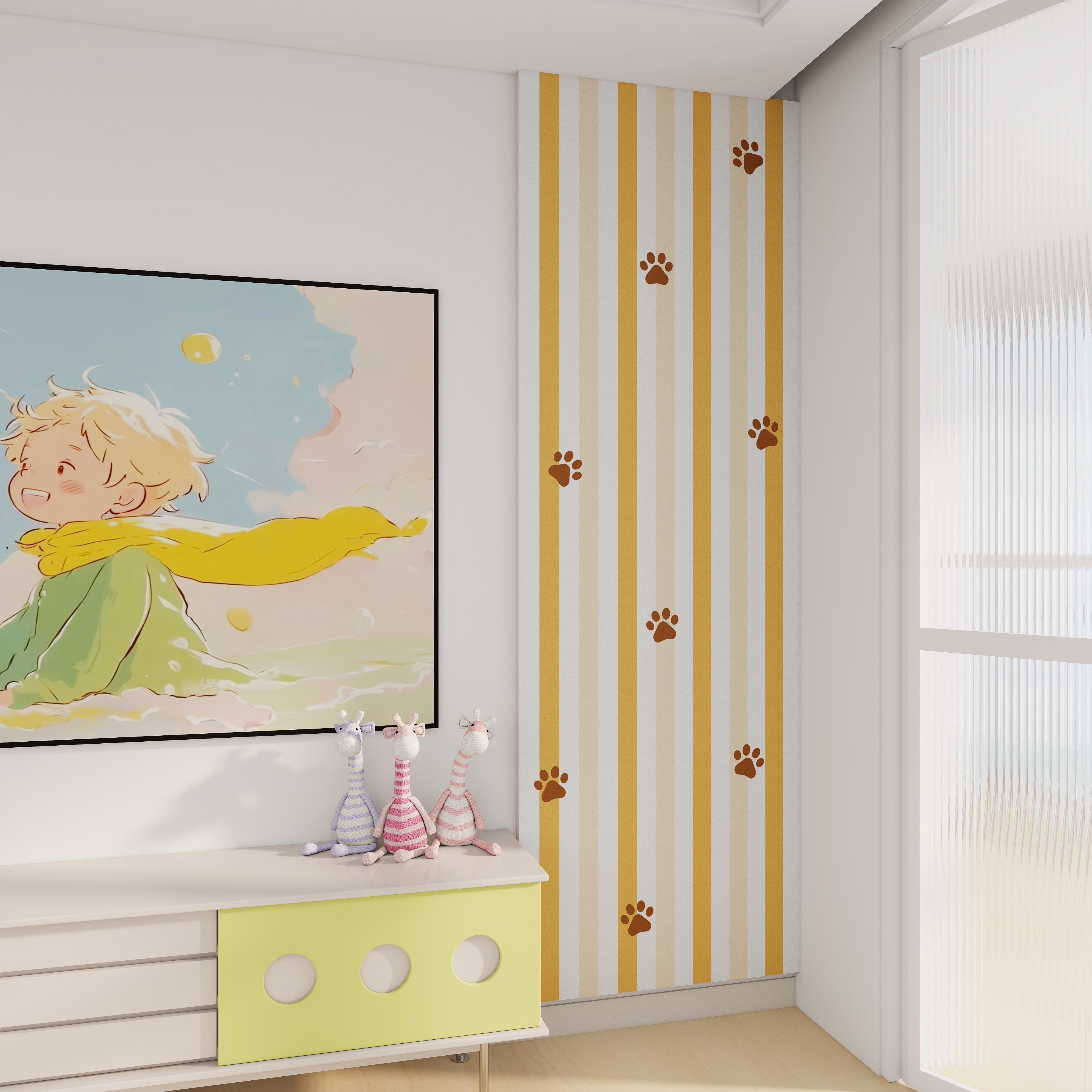 少女心猫爪毛毡板卧室墙面装饰照片墙创意留言板儿童房防撞装饰画