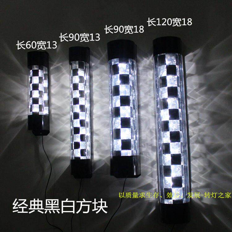 水晶闪耀美容美发转灯理髲店LED转灯加亮发廊户外半圆挂墙防水