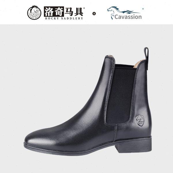 Cavassion切尔西 马术短靴 马靴 男女款 一脚蹬 洛奇马具8106032