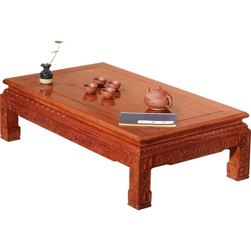 实木炕几长方小茶几飘o窗茶台中式红花梨木炕桌榻榻米桌子地桌矮