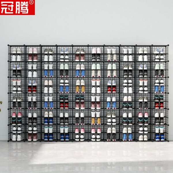 鞋店鞋架展示架专用店铺商用落地多层货架工业风铁艺置物陈列架子