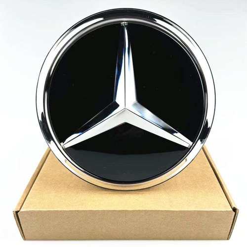 适用奔驰新C级水晶中网车标A B C E GLK CLA GLC GLE GLS镜面大标