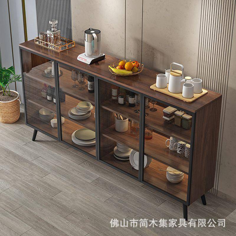 餐边柜现代简约意式极简轻奢客厅茶水柜靠墙碗柜厨房柜玄关储物柜