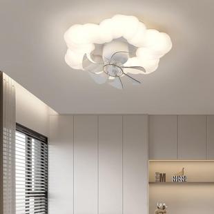 全光谱风扇灯云朵主灯卧室灯具现代简约客厅灯房间创意个性吸顶灯