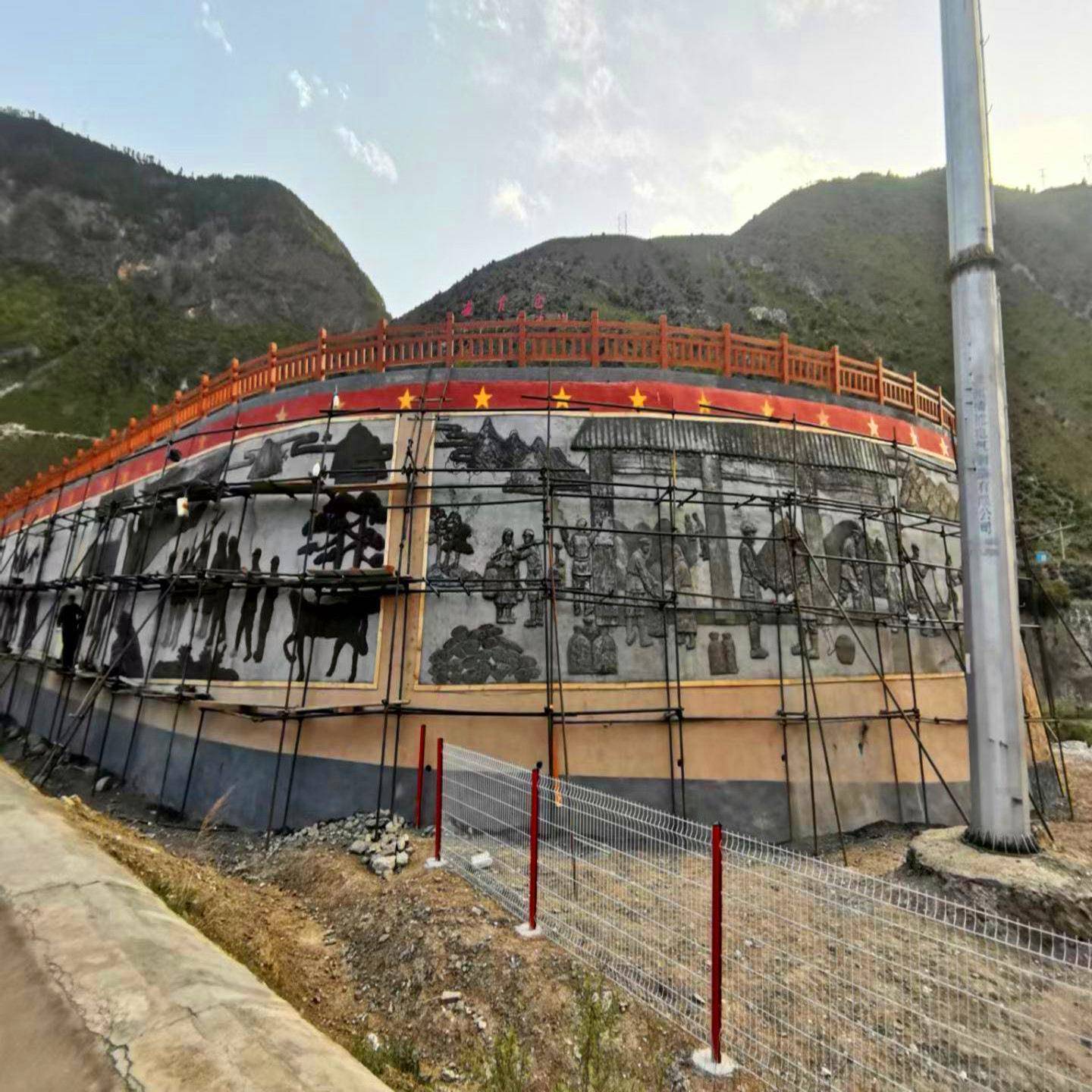 大型水泥仿铜造型浮雕地雕玻璃钢外墙绘画雕像刻像景观画铸铜雕塑