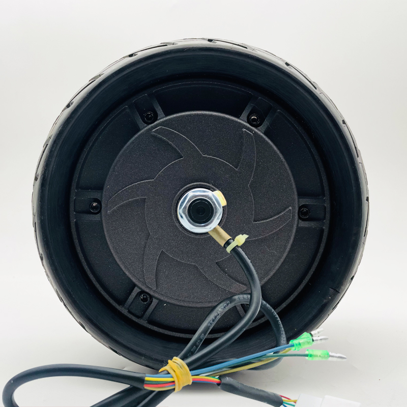 8寸电机碟刹轮毂电机滑板车改装套件48V450W轮毂电机200x90实心胎