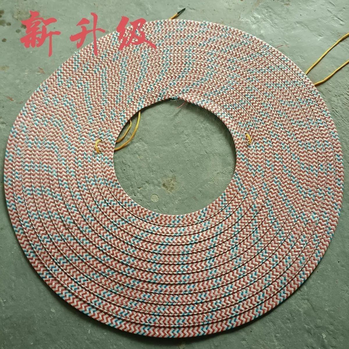 工地专用帽草帽帽檐工人防晒超级大号无顶遮阳帽防晒神器夏季