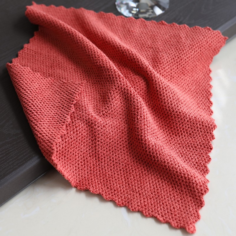 5条吸水抹布不掉毛家务清洁布厨房不沾油洗碗巾餐厅擦玻璃桌子布