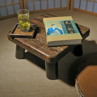 日式榻榻米飘窗桌小茶几禅意实木炕几东北家用炕桌矮脚小方桌地桌