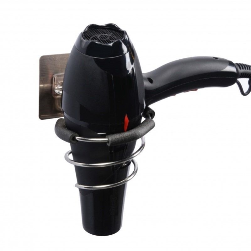 大吹风机支架不锈钢免打孔挂架卫生间挂墙电吹风置物架壁风筒架