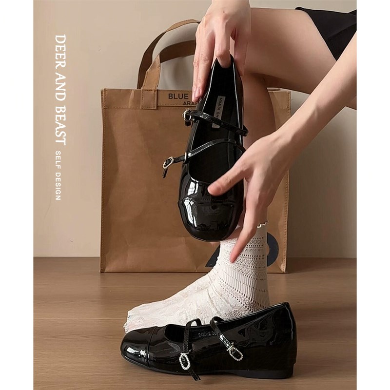 2025超火玛丽珍鞋女生小皮鞋内增高夏季单鞋黑色配裙子日系jk甜美