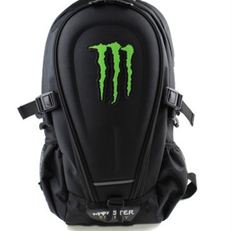 机车骑士双肩背包摩托车户外旅游包 头盔包电动车休闲包 送防雨罩