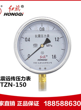 厂家直销 红旗仪表 YTZN-150 0-1MPA抗震远传压力表 耐震 航空插