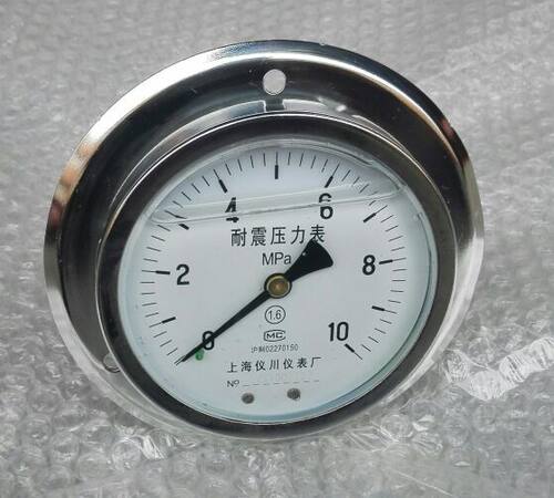 轴向嵌入式耐震压力表 背后外壳100mm  10mpa 上海仪川 YN-100ZT