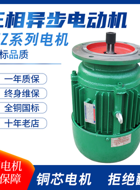 真牛电机YEZ112L-4/4.5KW法兰250mm300mm锥形转子三相异步电动机