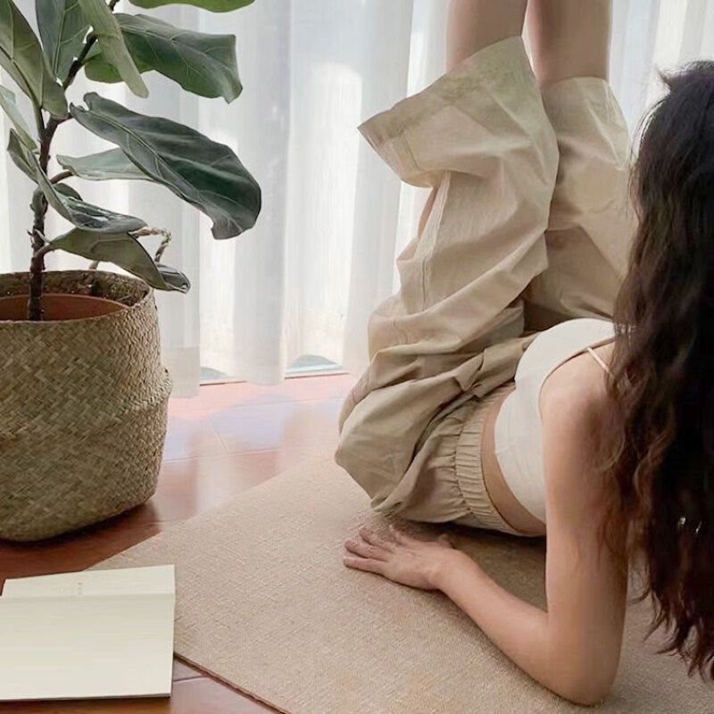 亚麻瑜伽垫防滑减震家用地垫隔静音女生用健身垫子防猫抓折叠,运动/瑜伽/健身/球迷用品,瑜伽垫,淘宝优惠券,粉丝福利购,淘宝优惠卷