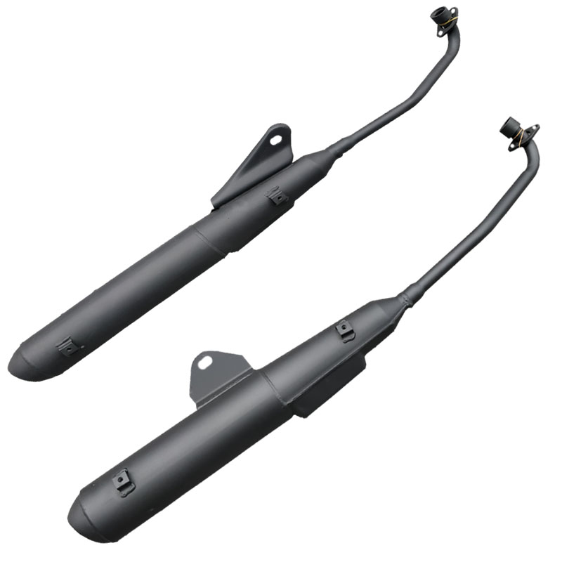 适用宗申摩托车V5配件ZS110-9D排气管消音器消声器排气筒护板挂耳