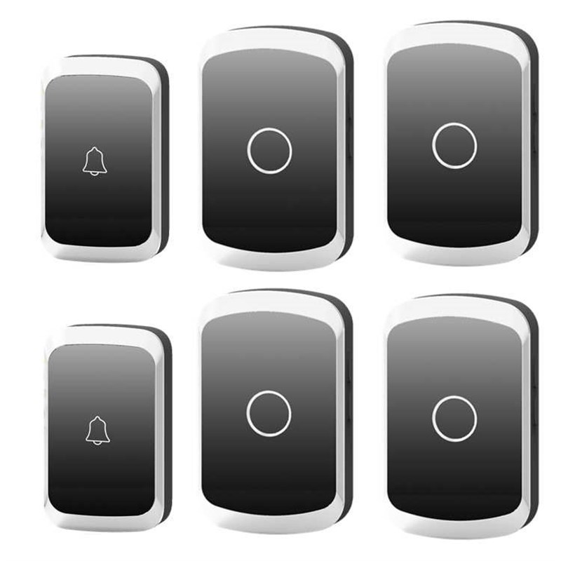 四门铃电子 器不用五家用一拖无线门铃遥控一拖交流老人呼叫布线