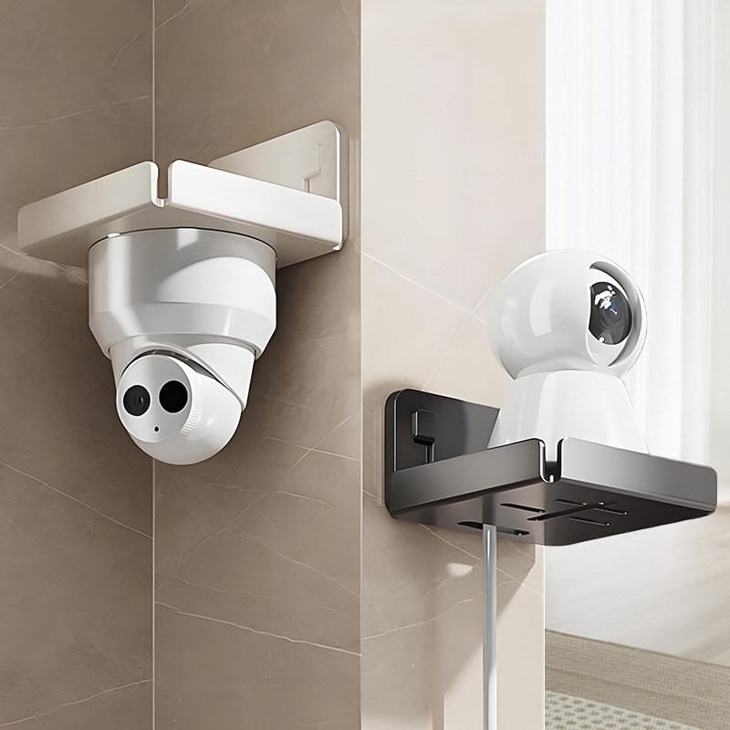 吸盘摄像头支架免打孔墙上置物架家用室内壁挂监控支架路由器托架