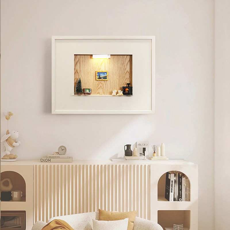 diy电表箱装饰画2024新款可磁吸置物配电箱盒遮挡挂画电闸液压画