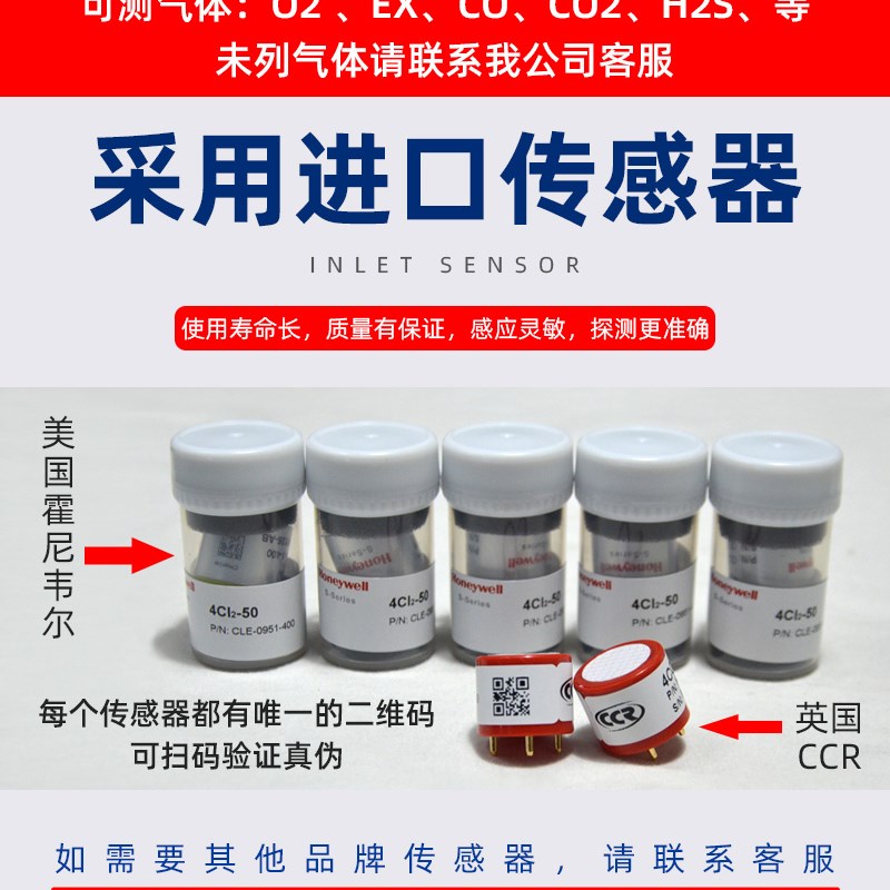 可燃气体探测控制报警器工业防爆硫化氢氯氨气一氧化碳浓度检测仪
