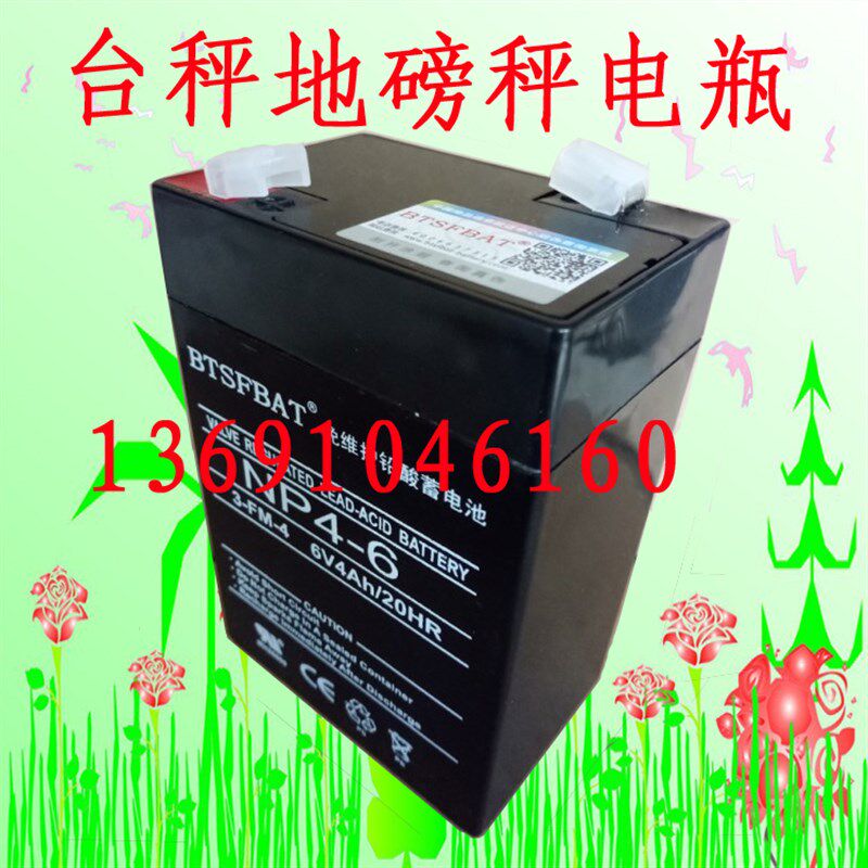 电子秤蓄电池 磅称台秤 地磅电瓶电子称DJW6v/4AH计价秤3-FM-4.0