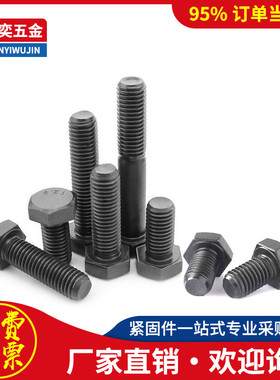 12.9级高强度公制外六角螺丝螺栓M10*16x25x30x50x65x80x120x150