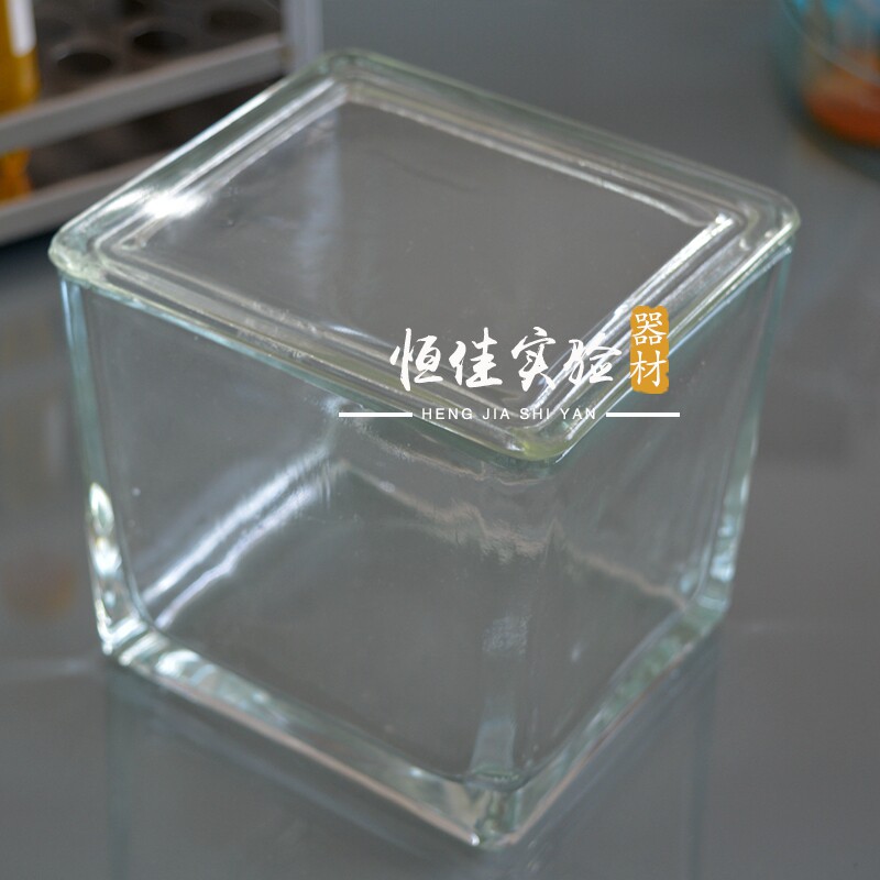 高品质玻璃方型载玻片玻璃染色缸 装30/26片不锈钢染色架不含架