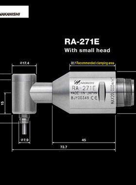 日本NAKANISHI中西气动主轴RAS-151E RA-271E