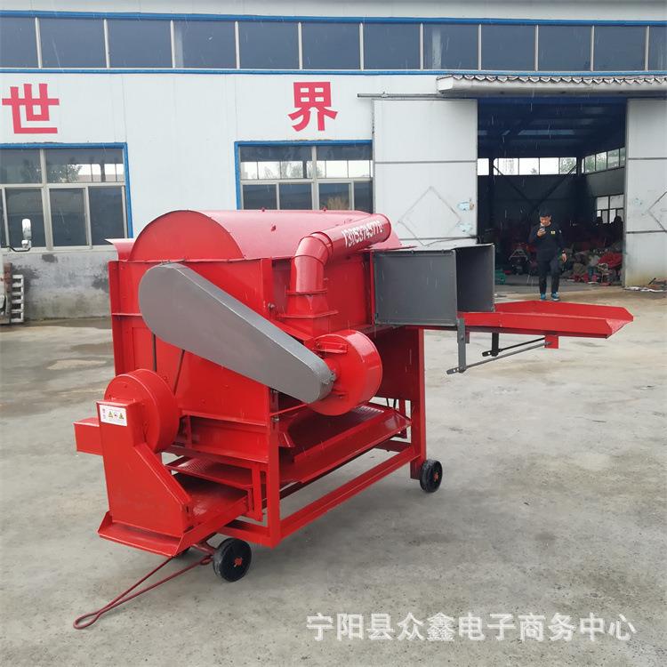 内蒙古家用黄豆脱粒机连杆喂入打豆机配套11KW电机三相电蚕豆脱粒