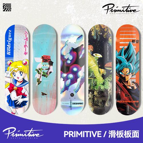PRIMITIVE滑板板面美少女战士联名青少年专业进口枫木双翘板1985
