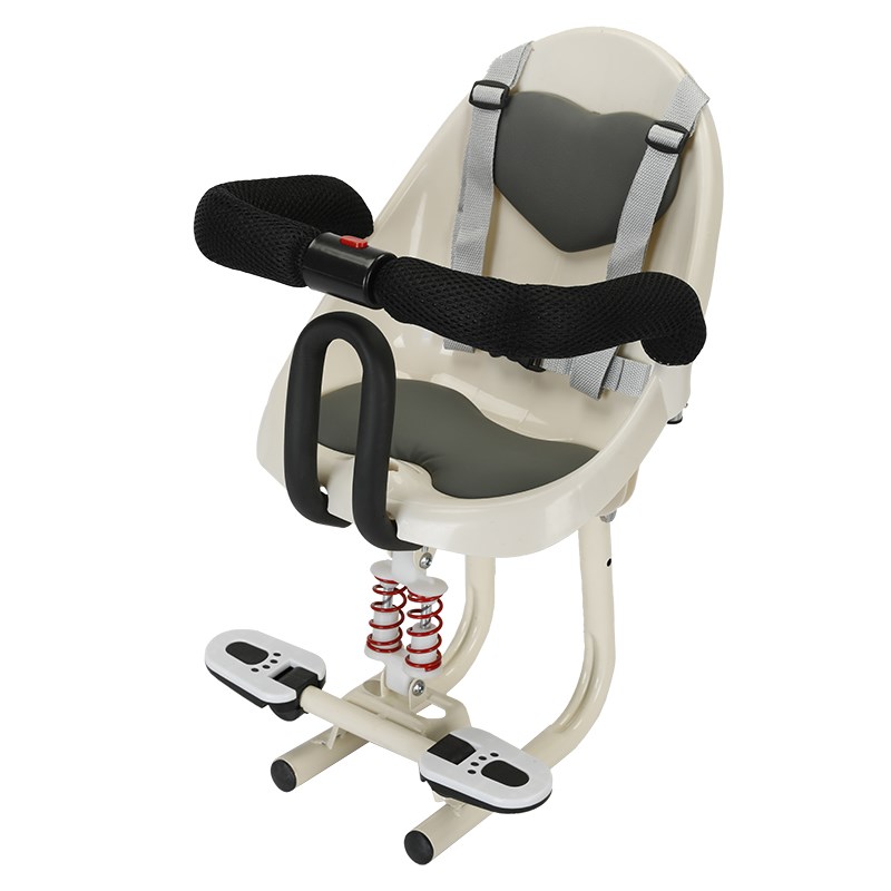 电动摩托车前座电车宝宝座椅可折叠脚踏板婴儿电动车前置儿童座椅