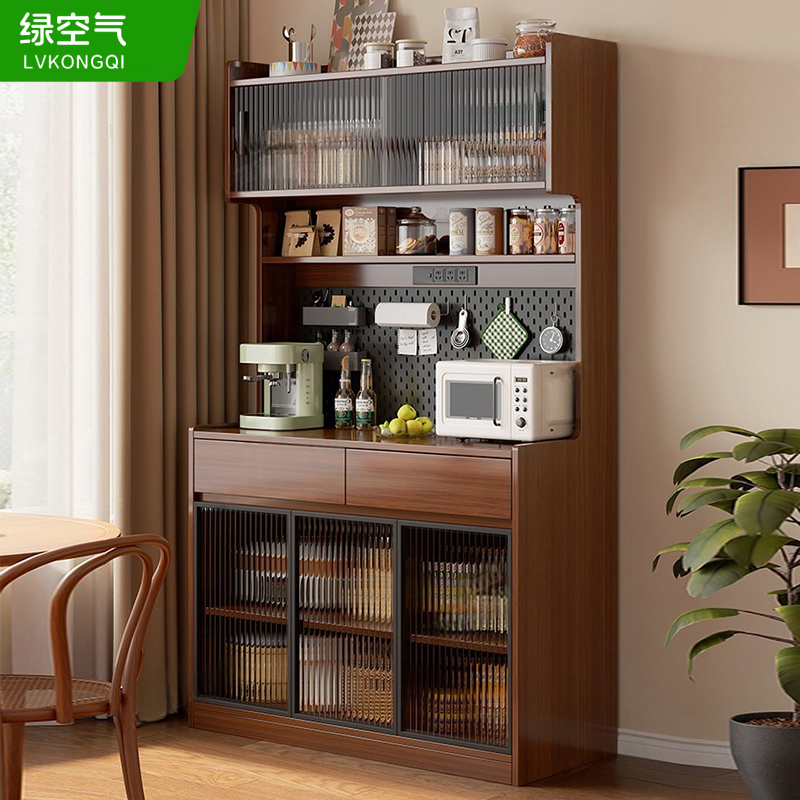 实木中古风餐边柜茶水柜