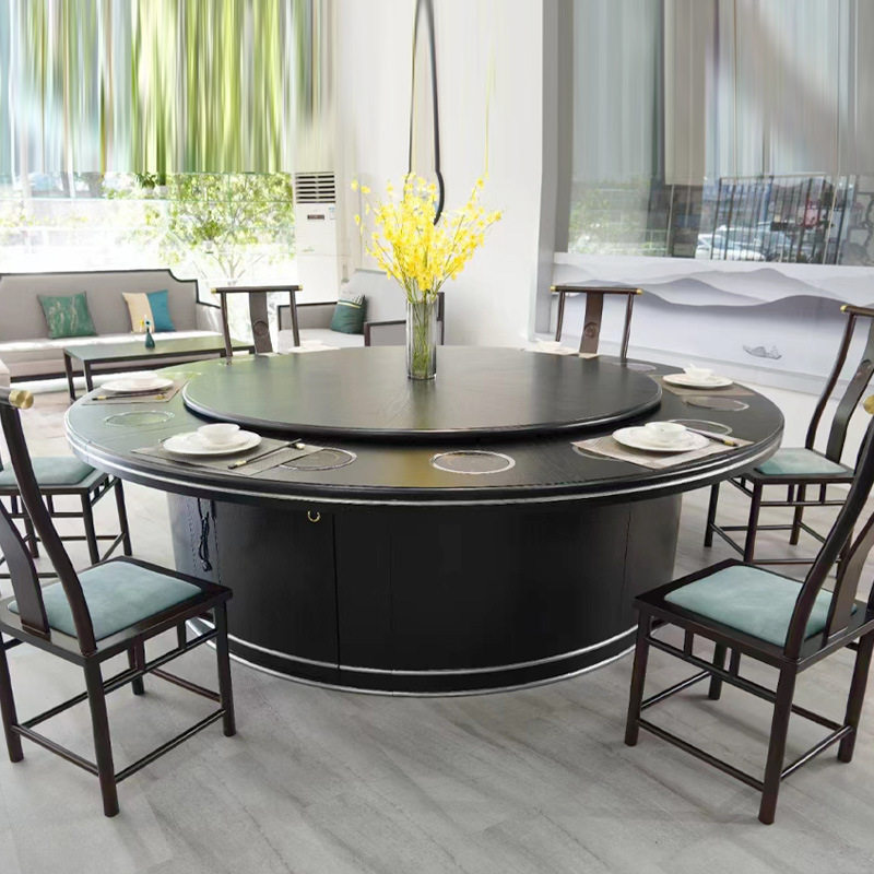 酒店大理石岩板餐桌电磁炉一体火锅桌一人一锅食堂商用电动大圆桌,商业/办公家具,火锅桌,淘宝优惠券,粉丝福利购,淘宝优惠卷