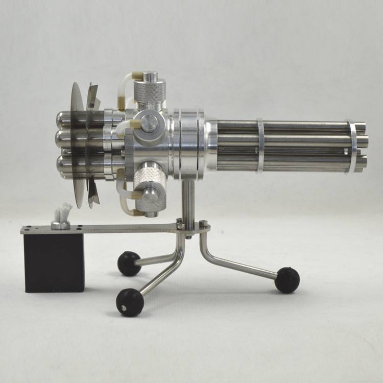 启星斯特林6缸发动机模型转缸模型加特林式引擎模型