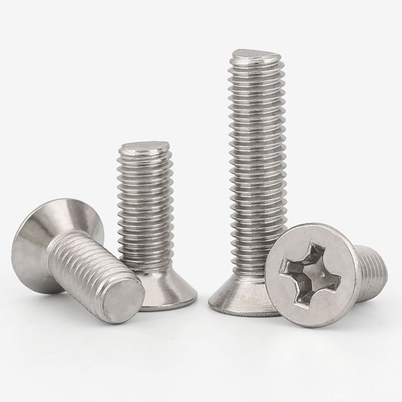 包邮M1.6M2M2.5M4M5M6M8 3F04不锈钢螺丝十字平头螺丝沉头螺钉