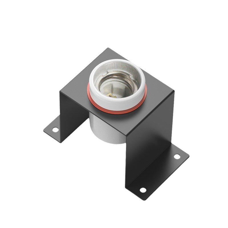 爬虫爬宠箱雨f林缸V保温加热灯具陶瓷灯头灯座带开关线凹凸灯架