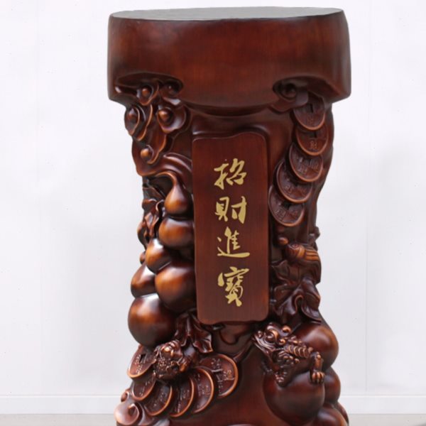 招财进宝通用底座金蟾貔貅摆件落地底座牛马船关公供桌供台工艺品