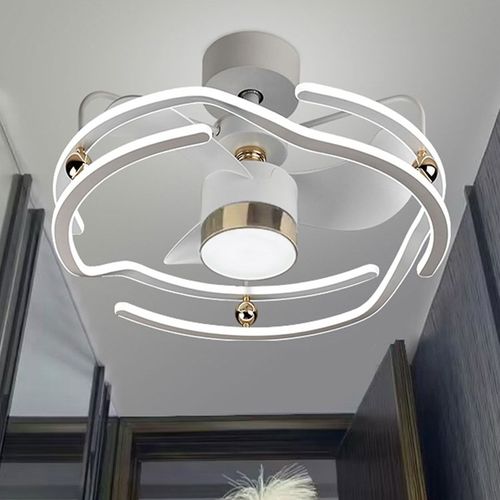 2025新款客厅风扇灯s简约高级感智能静音餐厅吊扇灯网红卧室灯