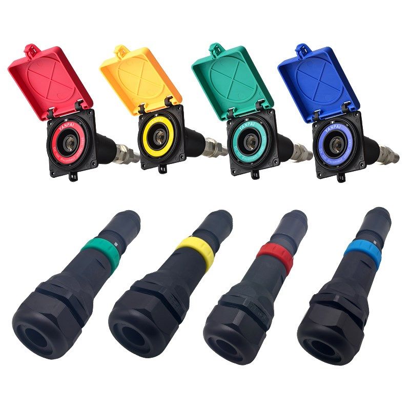 移动发电车快速接入装置连接器6z30A大电流面板应急电源插座插头