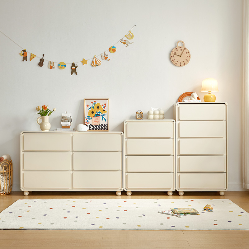 儿童斗柜卧室靠墙收纳柜简约床头柜实木五Y斗柜收纳柜
