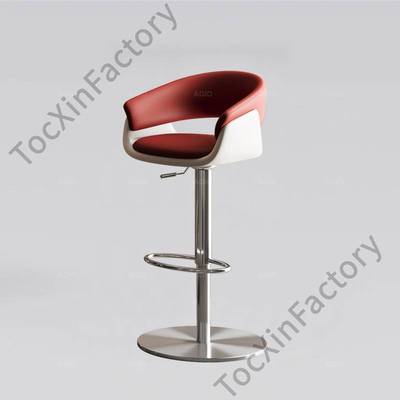LCP2不锈钢吧台椅现代简约家用靠背高脚凳酒吧椅前台收银岛台