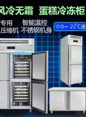 琸雪赛插盘柜速冻柜柜风冷不锈钢保鲜工作台冷冻柜饼盘柜海鲜急冻